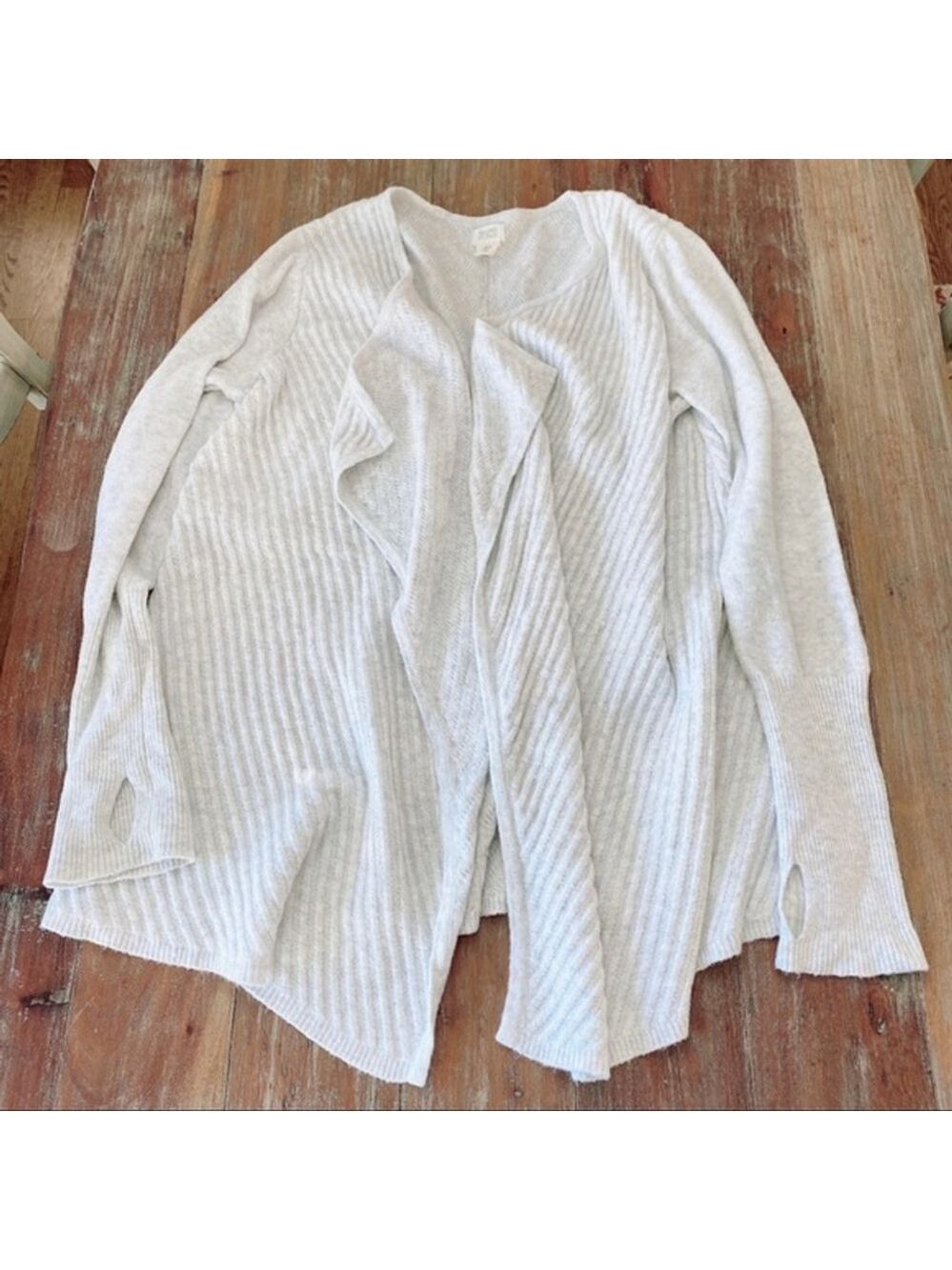 Sigrid Olsen Oatmeal Sweater Cardigan XL
